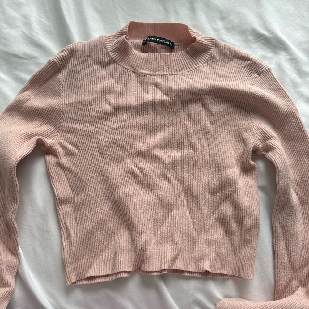 Brandy Melville Pink Long Sleeve Top